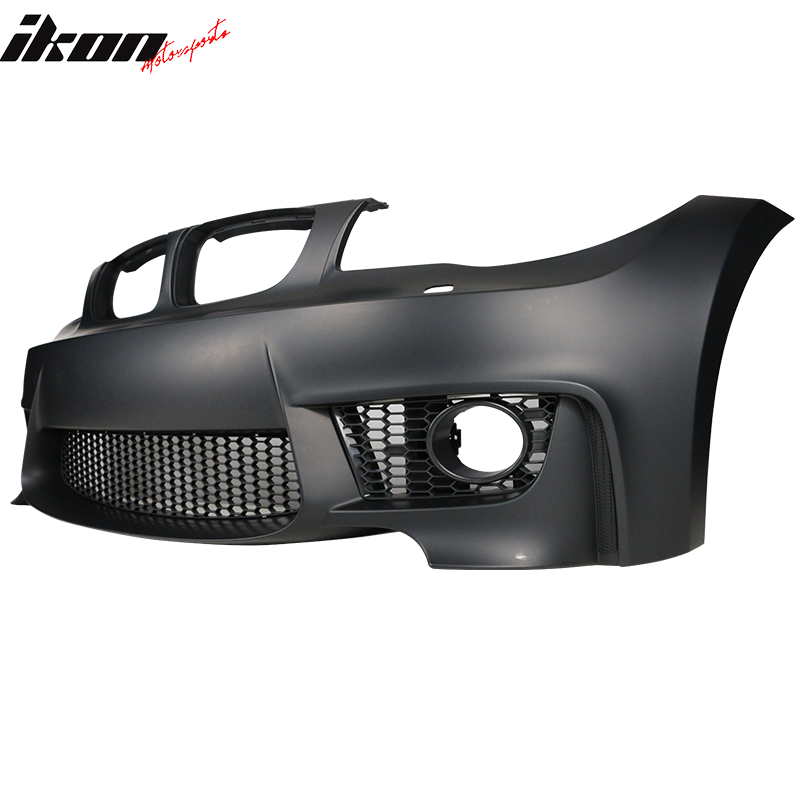 2007-2013 BMW 1 Series E82 1M Style Black Front Bumper Conversion PP