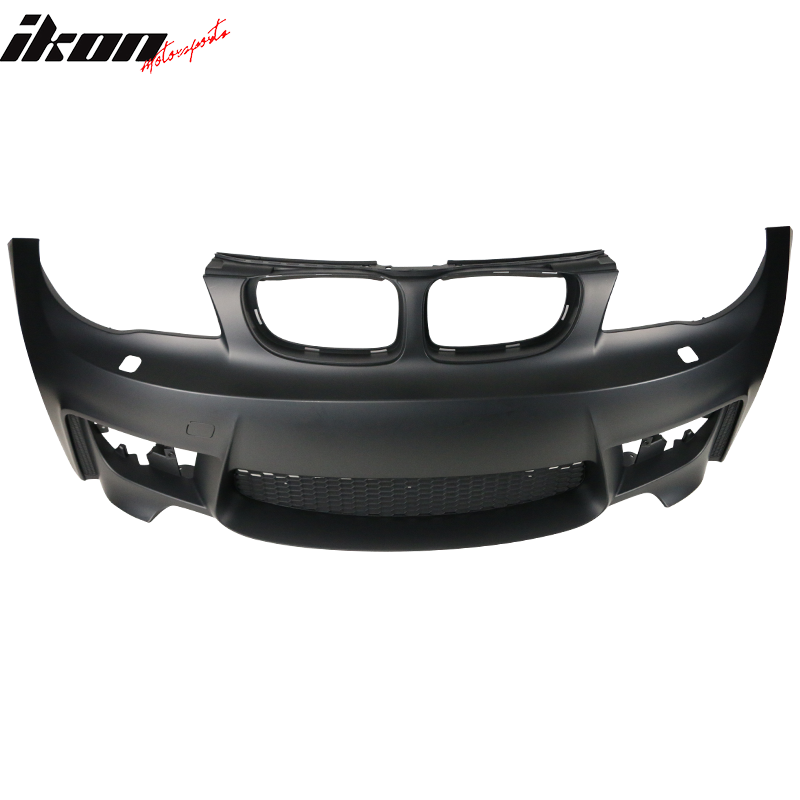 2007-2013 BMW 1 Series E82 1M Style Black Front Bumper Conversion PP
