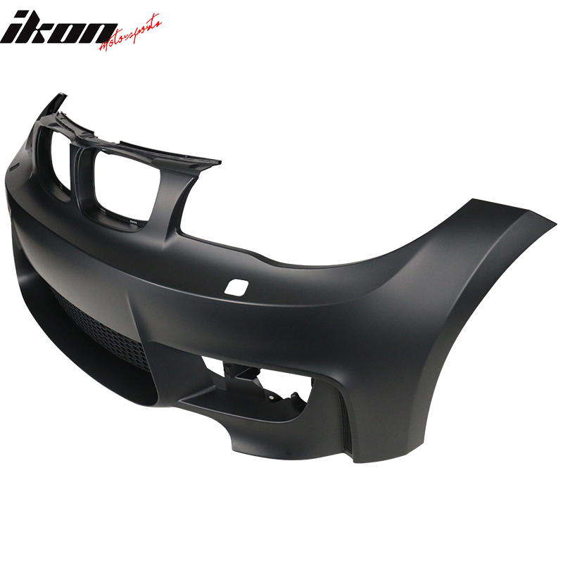 2007-2013 BMW 1 Series E82 1M Style Black Front Bumper Conversion PP