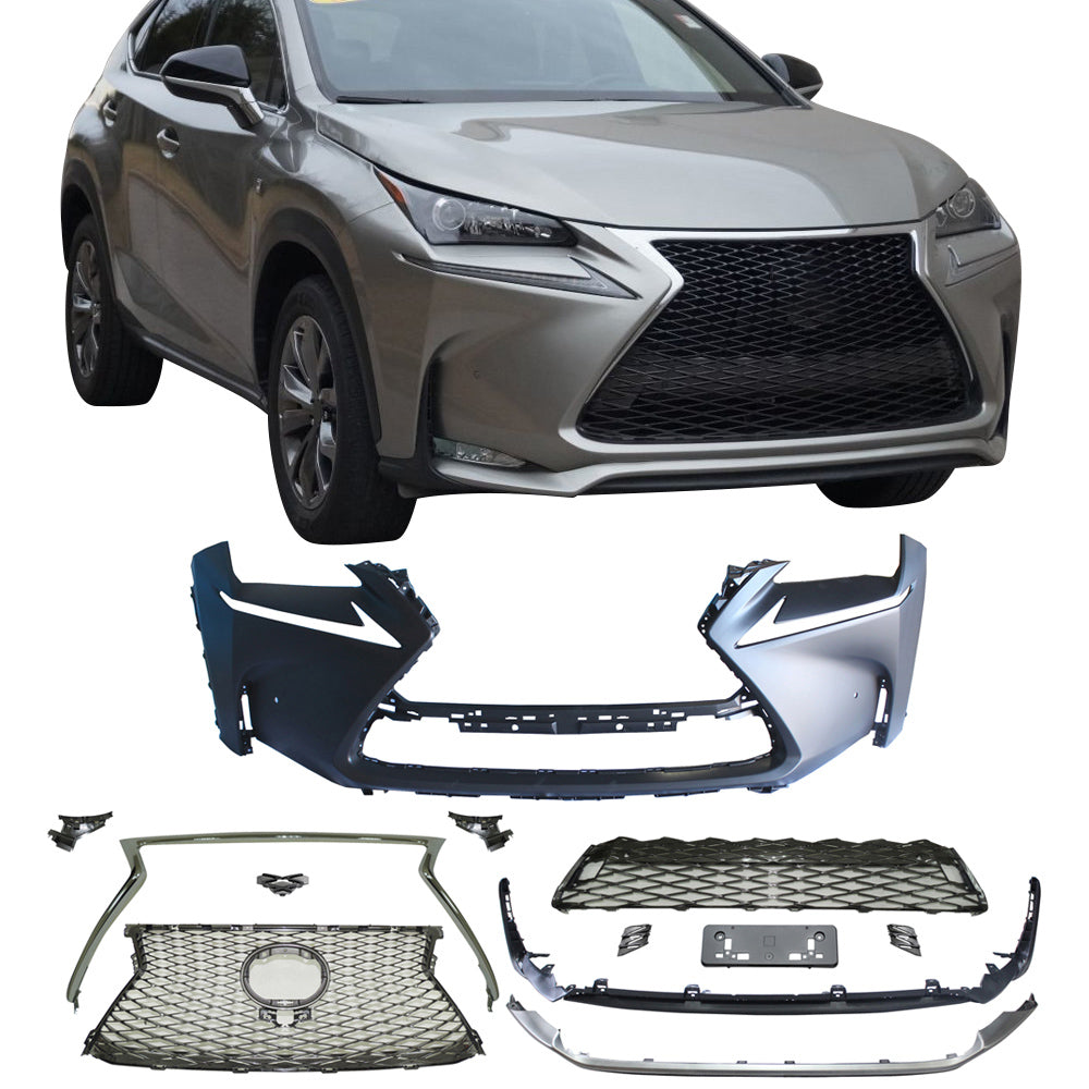 2015-2018 Lexus NX200T NX300 F Sport PP Front Bumper Cover Conversion