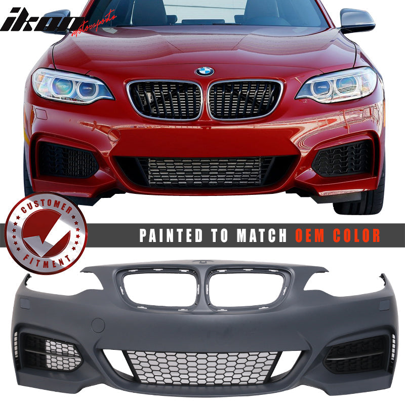 Fits 14-21 F22 F23 All Color Painted Front Bumper Conversion - PP