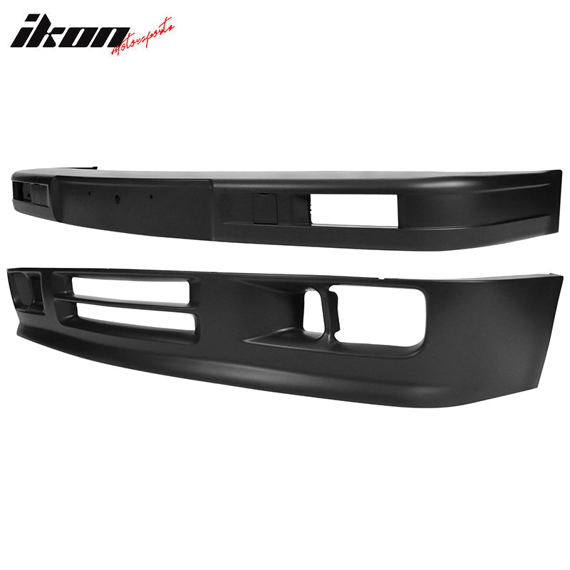 1984-1992 BMW E30 M Tech Style Unpainted Black Front Bumper Cover PP