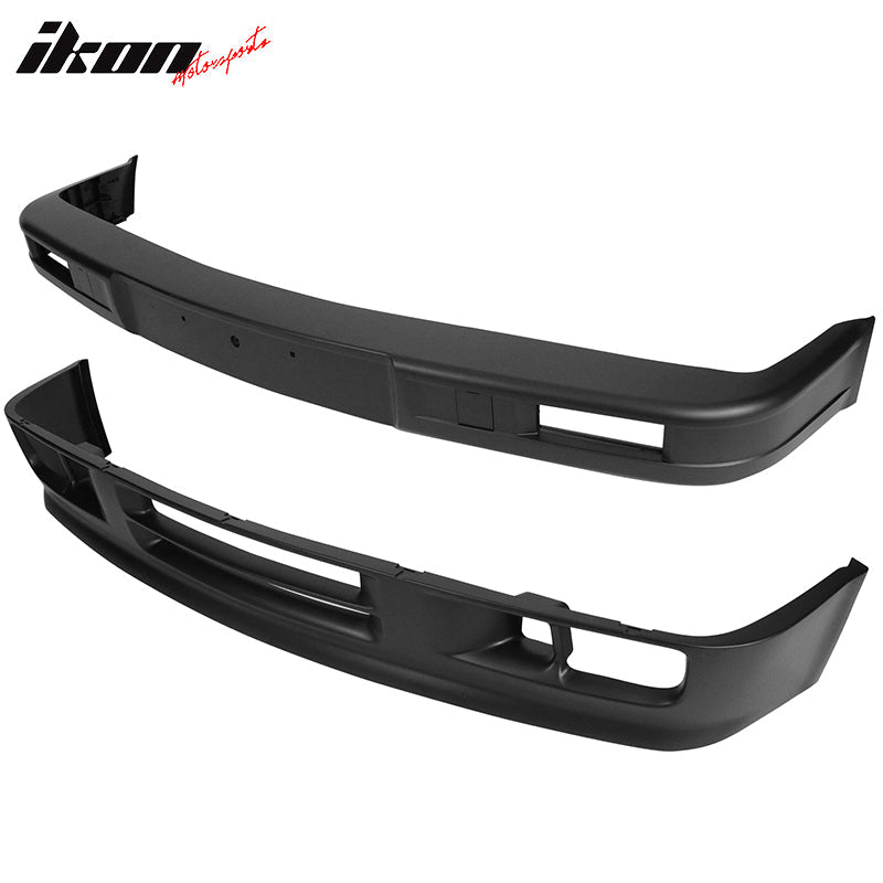 1984-1992 BMW E30 M Tech Style Unpainted Black Front Bumper Cover PP