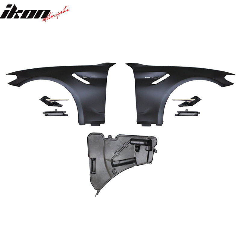 2017-2020 BMW 5-Series G30 G31 Metal Fenders With Chrome Side Marker