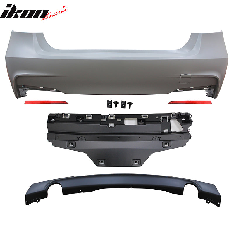 2012-2018 BMW F30 3 Series MT M Sport Rear Bumper Cover Diffuser Sedan