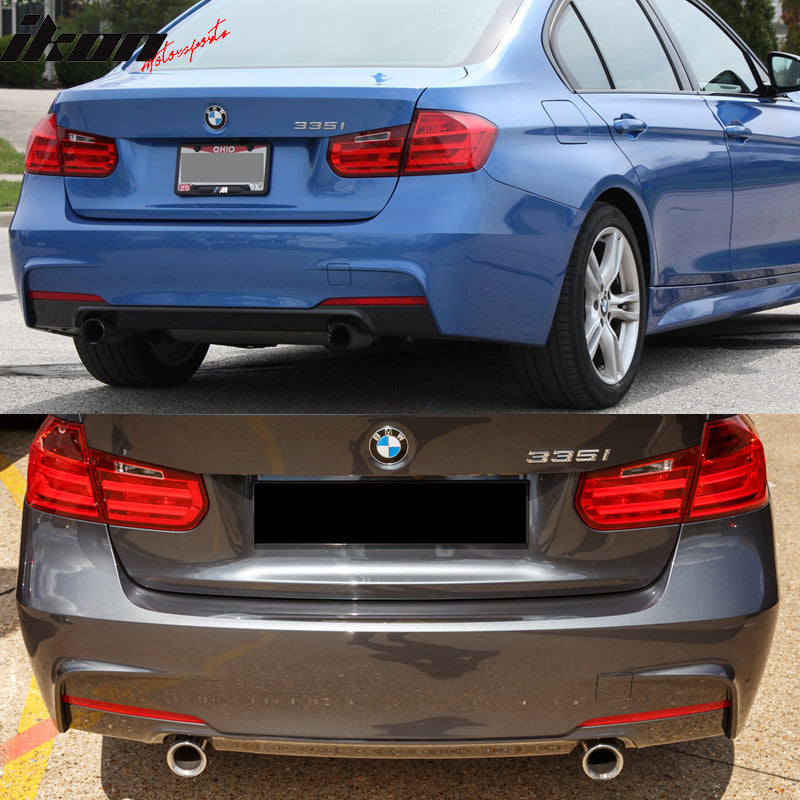 2012-2018 BMW F30 3 Series MT M Sport Rear Bumper Cover Diffuser Sedan