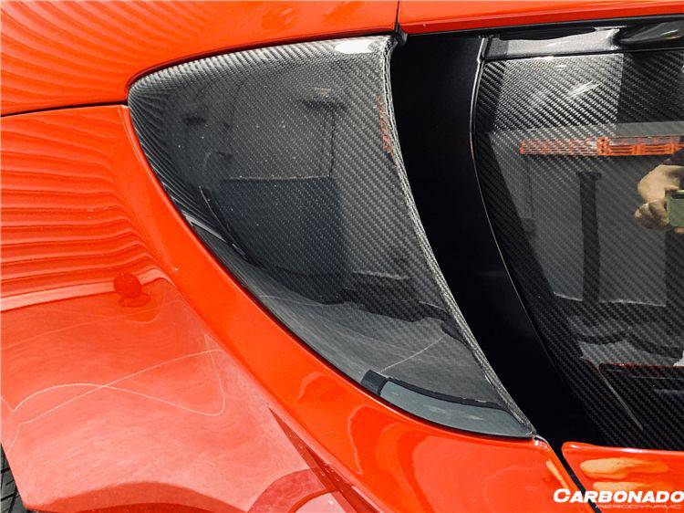 2015-2020 McLaren 540C 570S 570GT OEM Style Carbon Fiber Quarter Panel Side Scoops