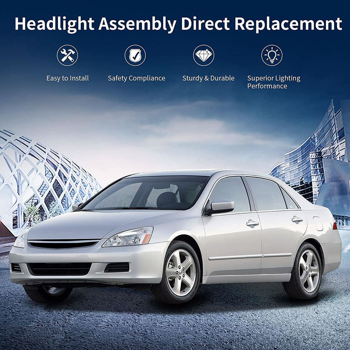 NTXGlow Factory Headlight (03-07 Honda Accord)