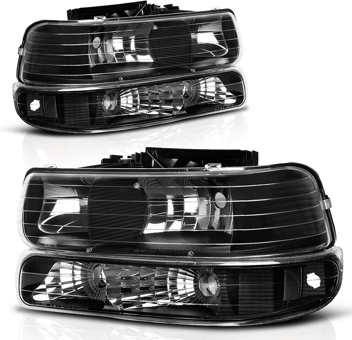 NTXGLOW Headlight Assembly (1999–2002 Chevrolet Silverado & 2000–2006 Tahoe / Suburban)