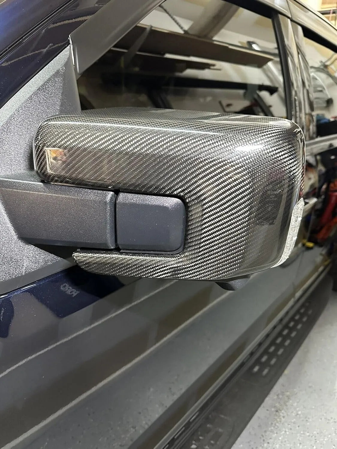 F150 2021-Up Side View Mirrors Hard Carbon Fiber Covers