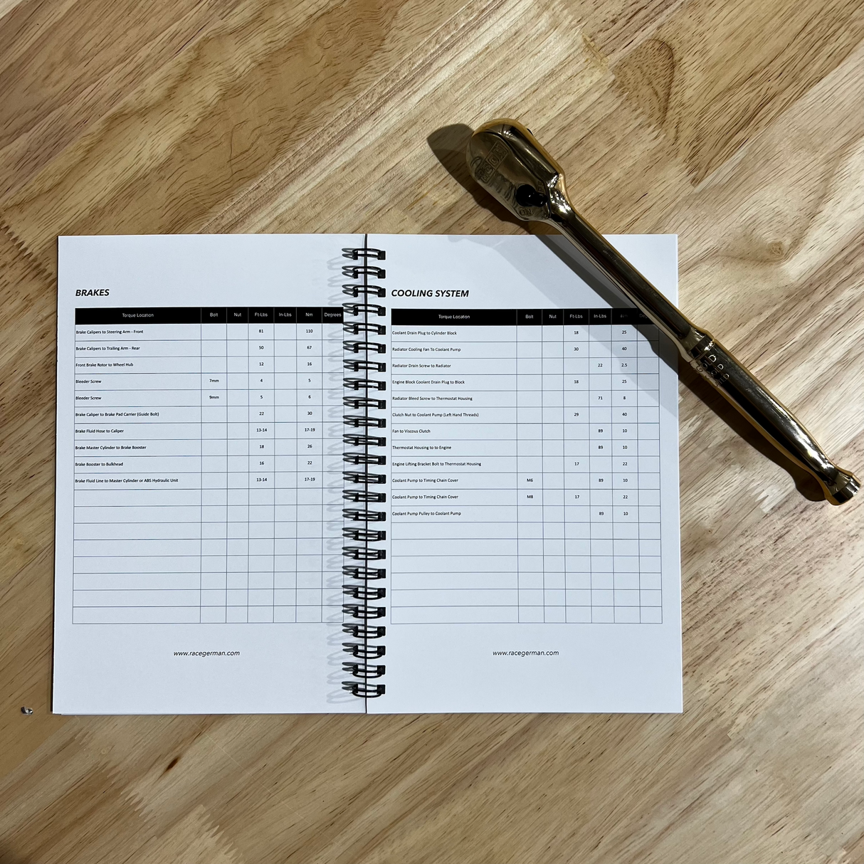 E36 Torque Guide Booklet