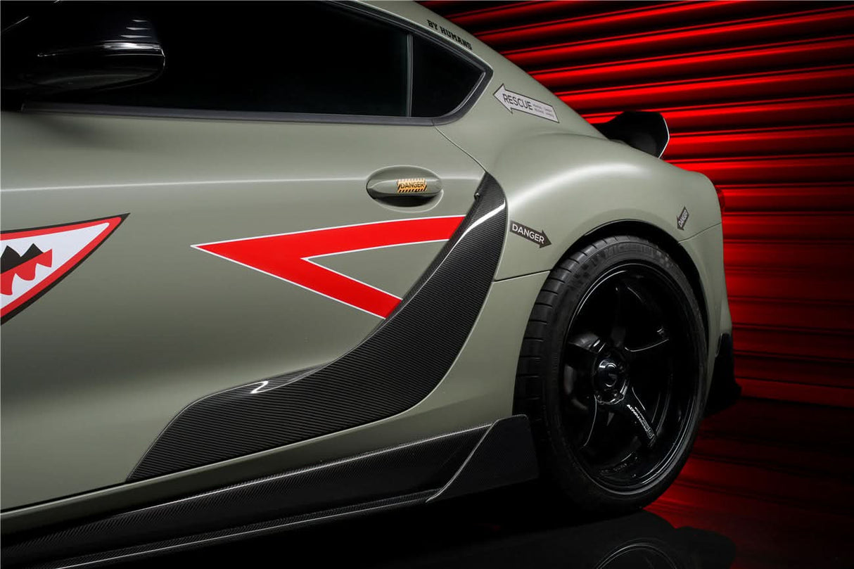 2019-UP Toyota GR Supra (J29 & DB) A90 A91 OEM Style Carbon Fiber Door Penal Garnish Trim Replacement