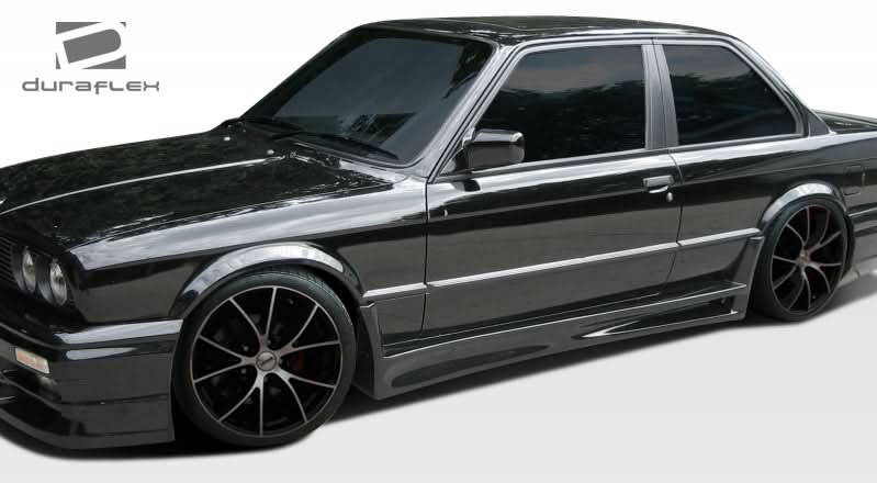 1984-1991 BMW 3 Series E30 GT-S Style Side Skirts - FRP