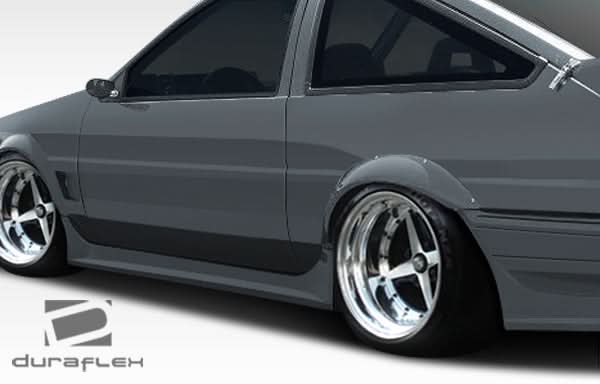 1984-1987 Toyota Corolla MB-R Style Side Skirts - 2 Piece - FRP