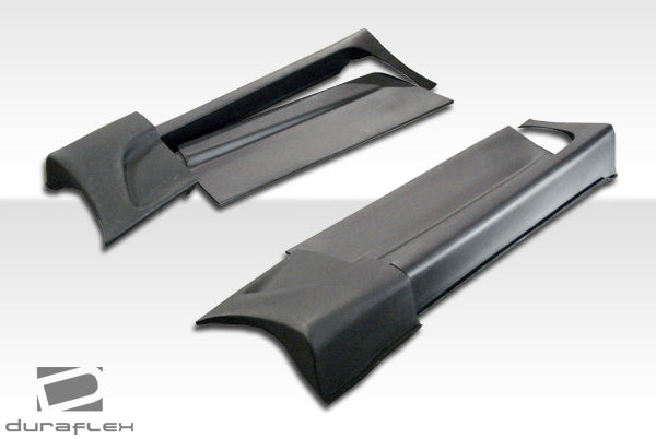 1984-1996 Chevrolet Corvette C4 Duraflex C5 Conversion Side Skirts Rocker Panels with Doorcaps - 6 Piece