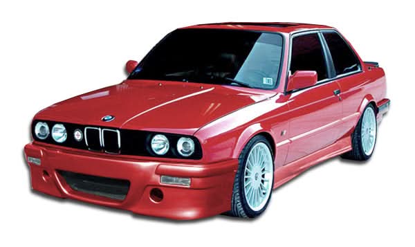 1984-1991 BMW 3 Series E30 CSL Look Side Skirts - 2 Piece - FRP