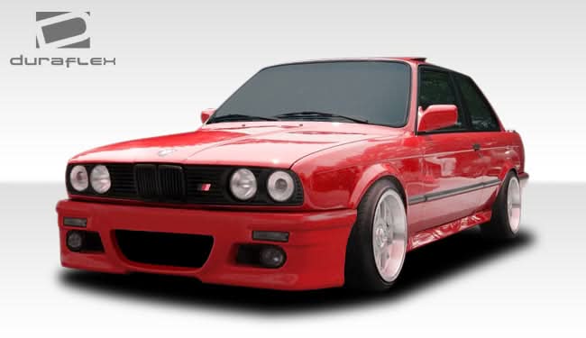 1984-1991 BMW E30 M3 Look Front Bumper Cover - FRP