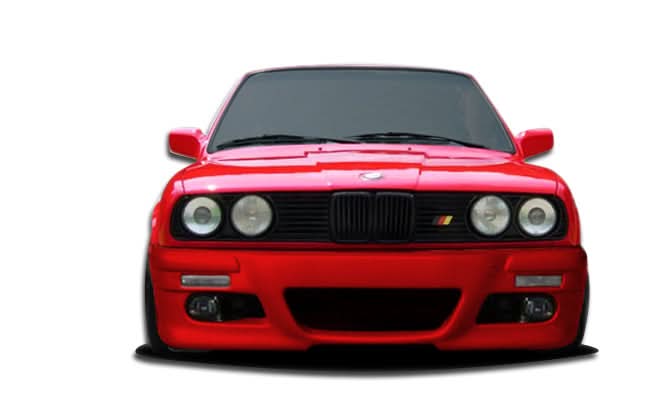 1984-1991 BMW E30 M3 Look Front Bumper Cover - FRP