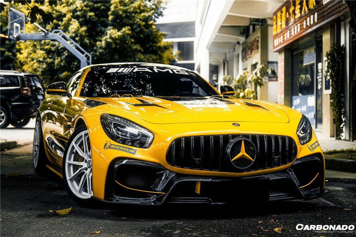 2015-2021 Mercedes Benz AMG GT GTS GTC GTR BK Style Partial Carbon Fiber Front Fender