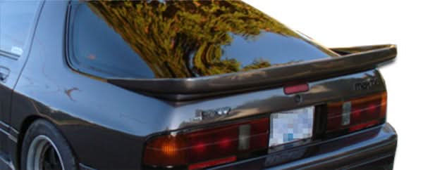 1986-1991 Mazda RX-7 Wangan Style Wing Trunk Lid Spoiler - FRP