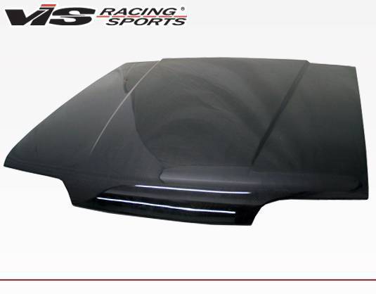 1987-1993 Ford Mustang 2 doors OEM Style Carbon Fiber Black Hood