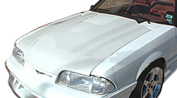 1987-1993 Ford Mustang Cobra R Style Hood - 1 Piece - FRP