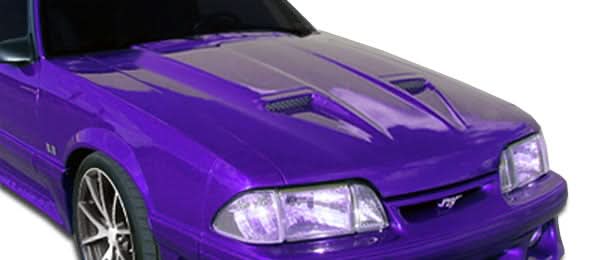 1987-1993 Ford Mustang Mach1 Style Hood - FRP