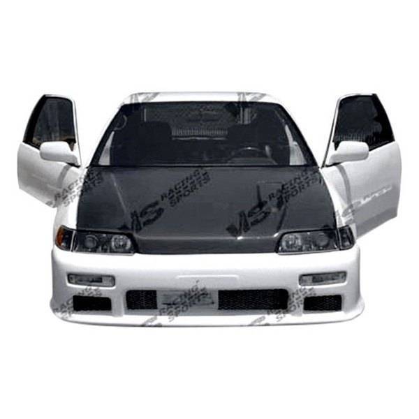 1988-1991 Honda CRX Hatchback ZC Style Carbon Fiber Black Hood