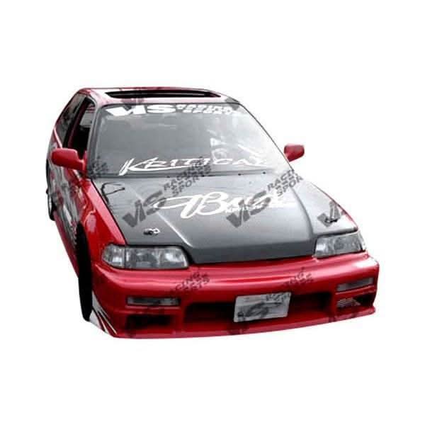 1988-1991 Honda Civic 4 doors OEM Style Carbon Fiber Black Hood