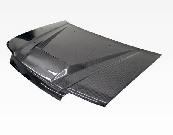 1988-1991 Honda Civic 4 doors INVADER Style Carbon Fiber Black Hood