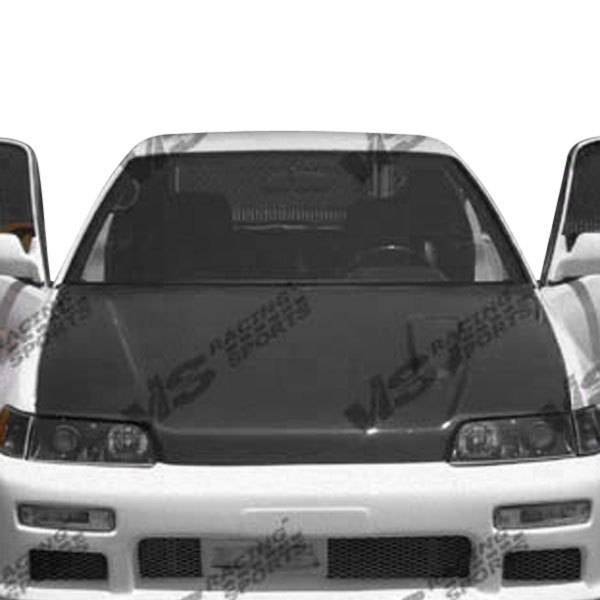 1988-1991 Honda Civic Hatchback ZC Style Carbon Fiber Black Hood