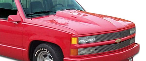 1988-1999 Chevrolet GMC C/K Series Cowl Style Hood - 1 Piece - FRP