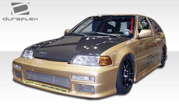 1988-1991 Honda Civic Type M Style Side Skirts - 2 Piece - FRP