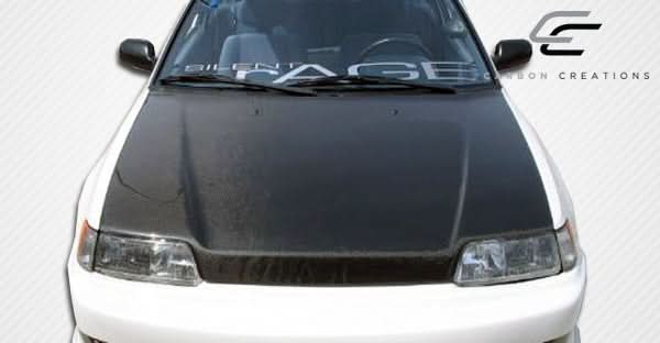 1988-1991 Honda Civic OEM Look Hood - Carbon Fiber