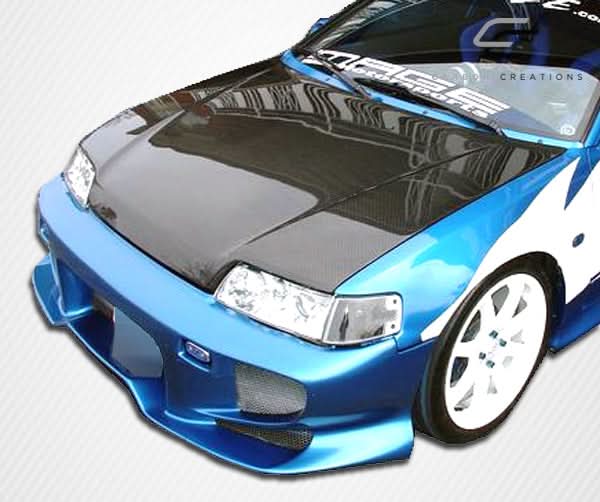 1988-1991 Honda Civic OEM Look Hood - Carbon Fiber