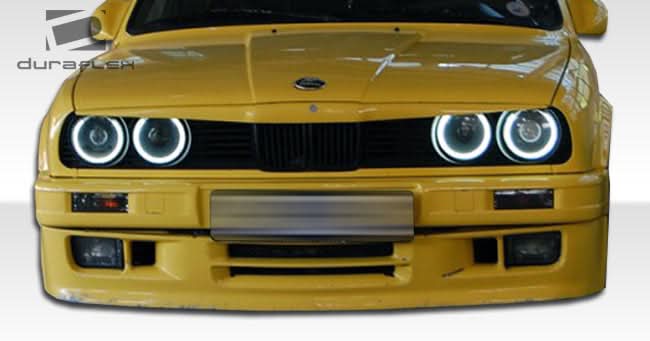 1988-1991 BMW E30 M-Tech Style Front Bumper Cover 2 Piece - FRP