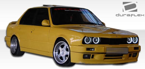 1988-1991 BMW E30 M-Tech Style Front Bumper Cover 2 Piece - FRP