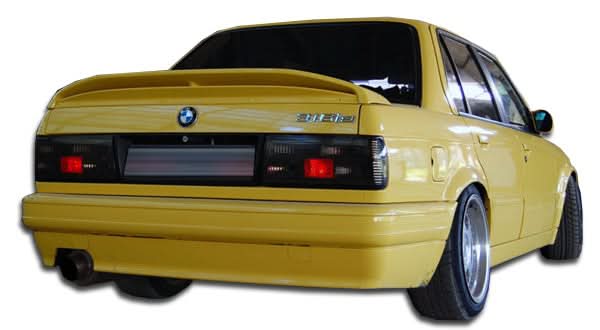 1988-1991 BMW 3 Series E30 M-Tech Style Rear Bumper Cover - FRP