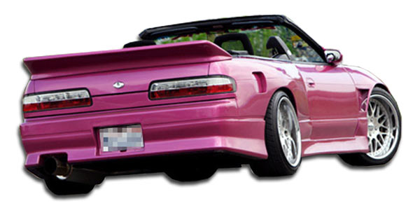 1989-1994 Nissan 240SX V-Speed Style Rear Bumper Cover - FRP