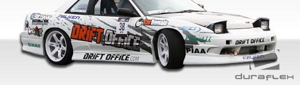 1989-1994 Nissan 240SX S13 B-Sport Style Side Skirts - 2 Piece FRP