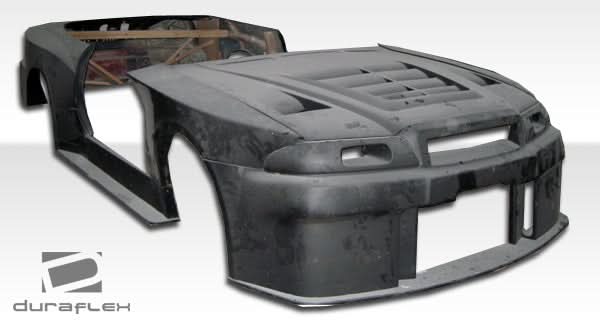 1989-1994 Nissan Skyline R34 GTR500 Style Side Skirts - 2 Piece - FRP