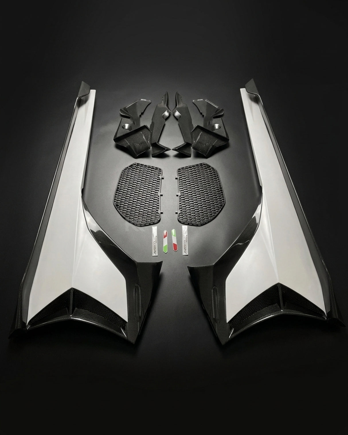 2011–2022 Lamborghini Aventador SVJ Style Side Skirts – Dry Carbon Fiber