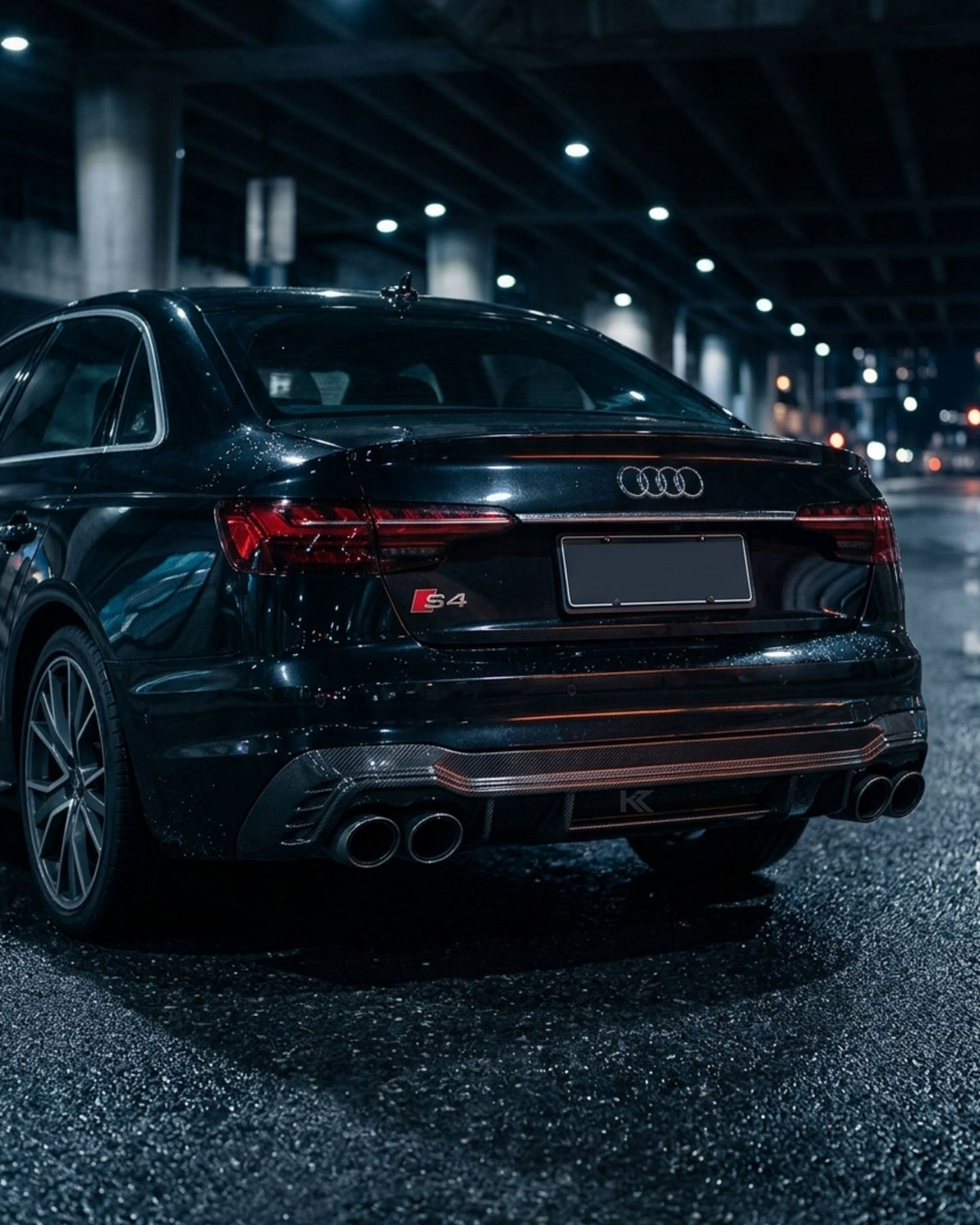 2020–2022 Audi A4 S-Line / S4 B9 Sedan Rear Diffuser – Pre-Preg Dry Carbon Fiber