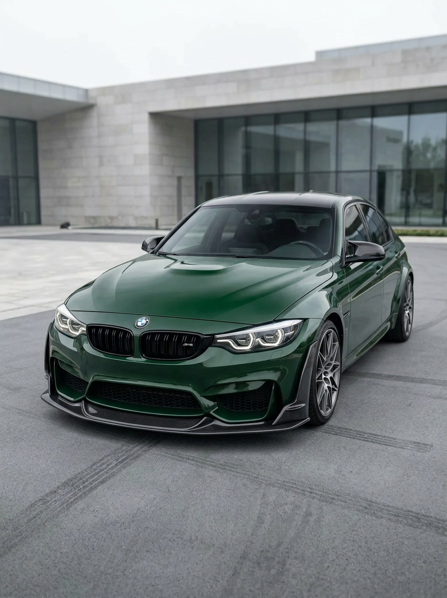 BMW 3 Series F80 M3 F82 F83 M4 Laptor Style Carbon Fiber Front Lip (2015 - 2021)