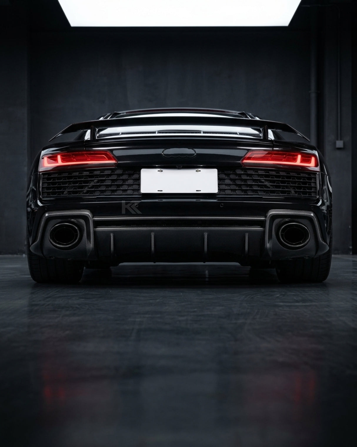 2019–2023 Audi R8 V10 Coupe Rear Bumper Diffuser Lip – Prepreg Dry Carbon Fiber