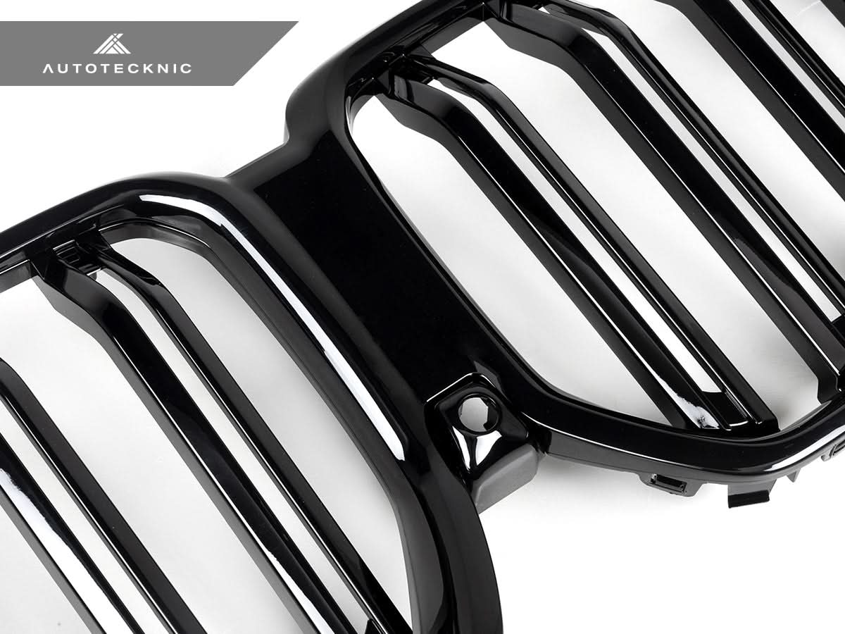 AutoTecknic Dual-Slats Gloss Black Front Grille - G06 X6 LCI