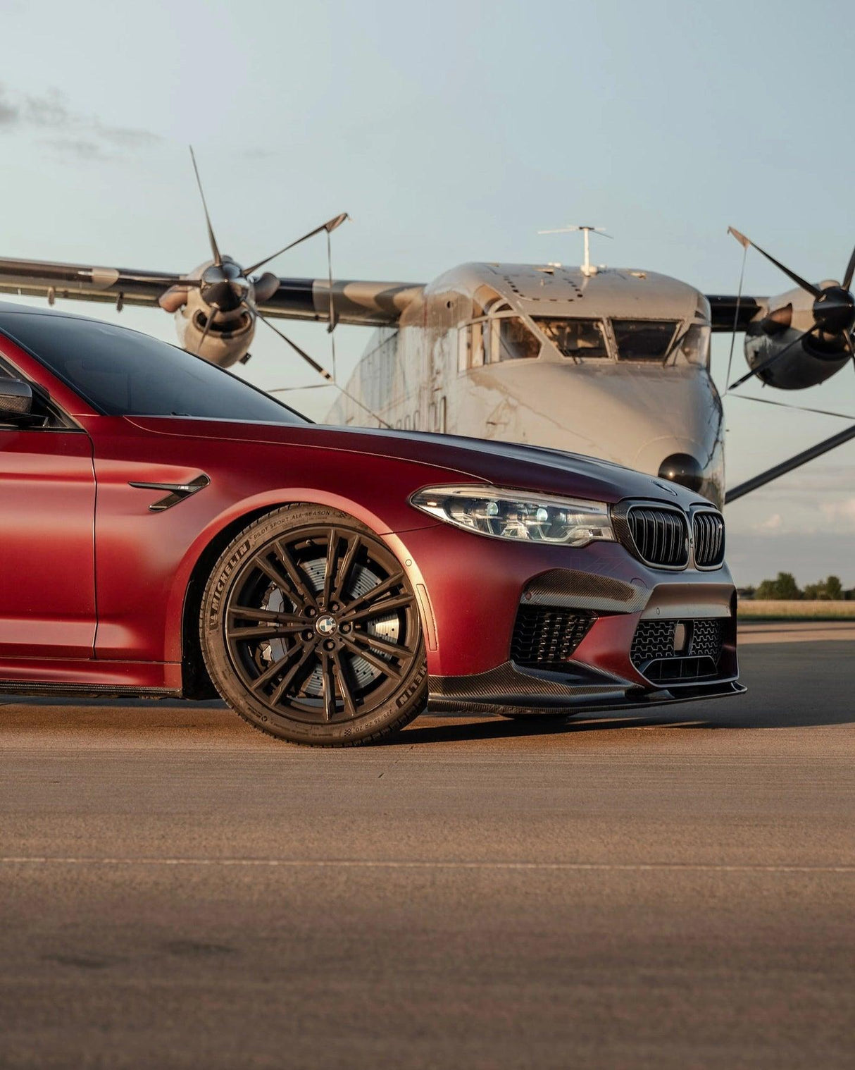 BMW 5 Series F90 M5 3D Style Carbon Fiber Front Lip (2018 +) - K2 Industries