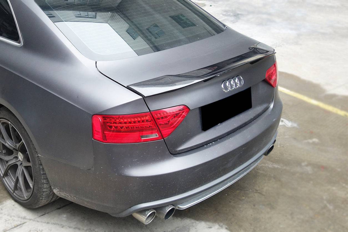 2009-2015 Audi A5 Coupe RT Style Carbon Fiber Trunk Spoiler