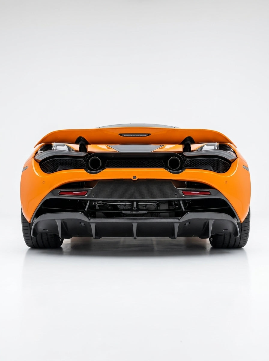 McLaren 720S Dry Carbon Fiber Rear Diffuser Bolt-On Body Kit