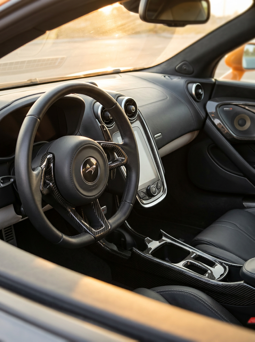 McLaren 540C 570S Spider Dry Carbon Fiber Interior Trim Set OEM Style 2015 - 2019